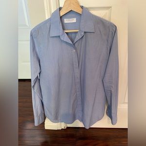 Everlane Relaxed Button up Cotton Shirt Light blue size 6